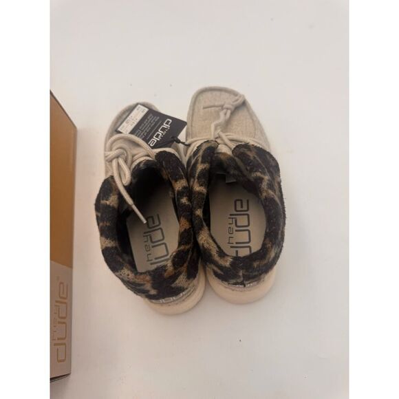 Hey Dudes Britt Cream Cheetah Womens Shoes Size 6 NIB - Picture 5 of 7